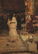 John William Waterhouse Marianne Leaving the Judgment Seat of Herod Norge oil painting reproduction